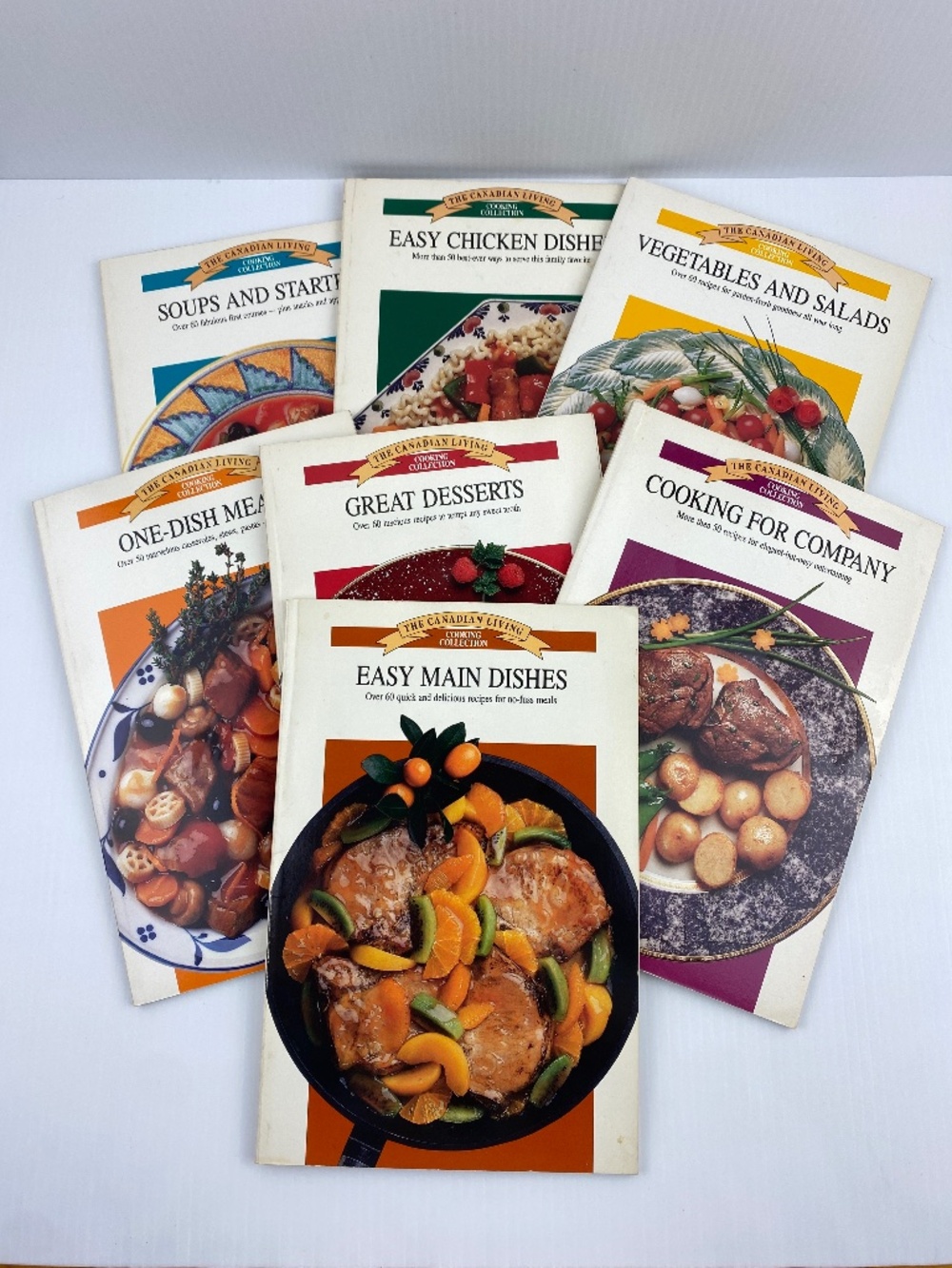 The Canadian Living Cooking Collection Vintage Recipe Books 1991 Lot of 7